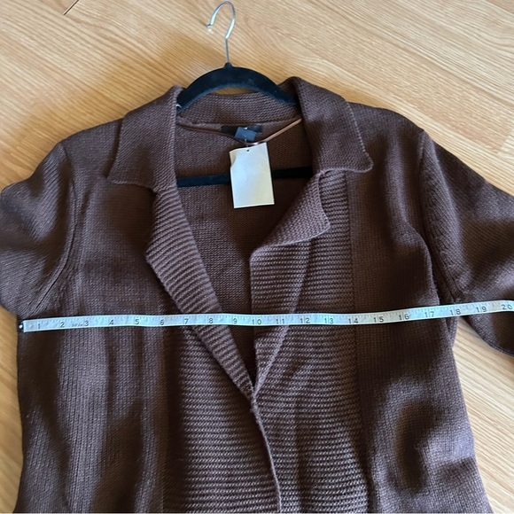 NWT H&M Brown Belted Wrap Jacket Coat Medium - Picture 6 of 8